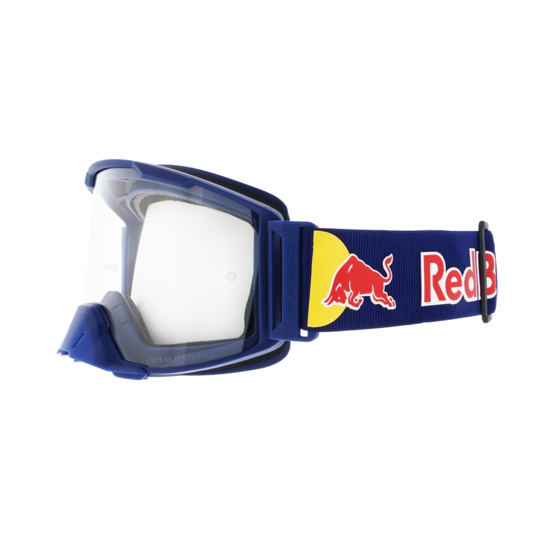 Motocross-lasit Red Bull Spect STRIVE S tummansiniset, kirkas linssi