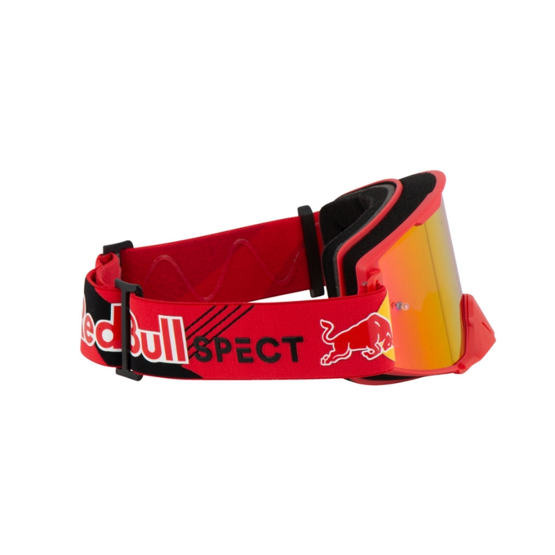 Motocross-lasit Red Bull Spect STRIVE S punainen punaisella linssillä varustettuna
