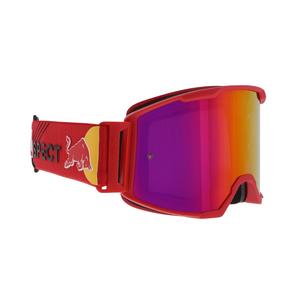 Motocross-lasit Red Bull Spect STRIVE S punainen violeteilla linsseillä