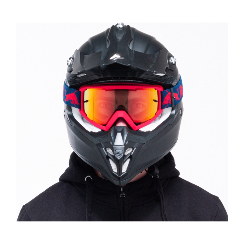 Motocross lasit Red Bull Spect WHIP punainen oranssilla linssillä varustettuna