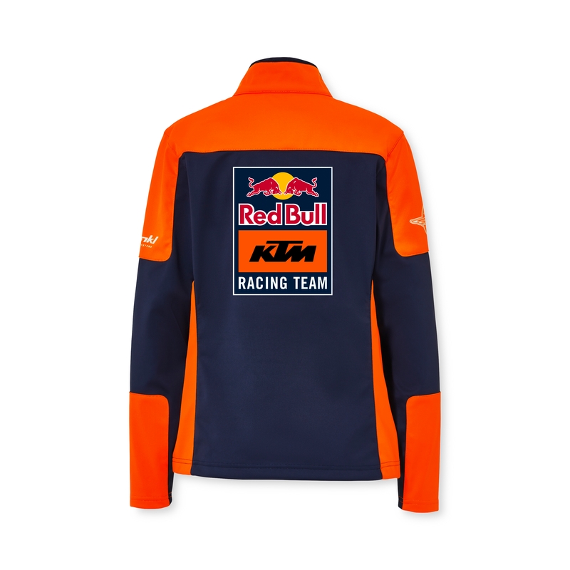 Naisten KTM Replica Team softshell-takki sininen-oranssi