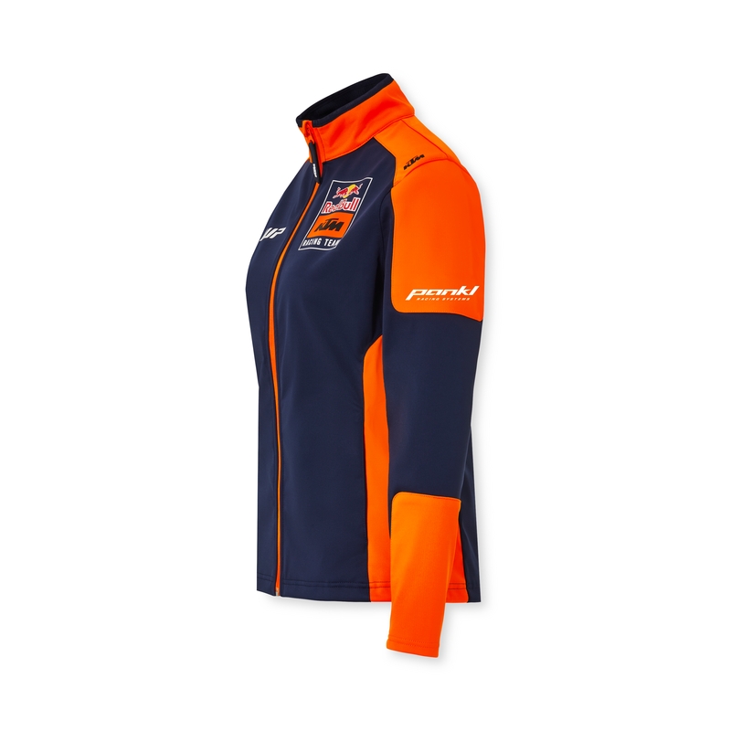 Naisten KTM Replica Team softshell-takki sininen-oranssi