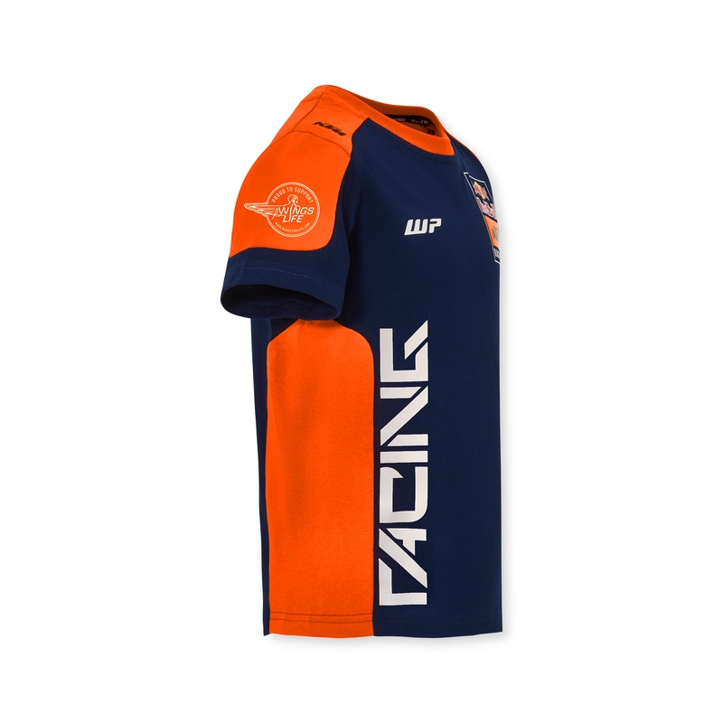 Lasten T-paita KTM Replica Team sininen-oranssi