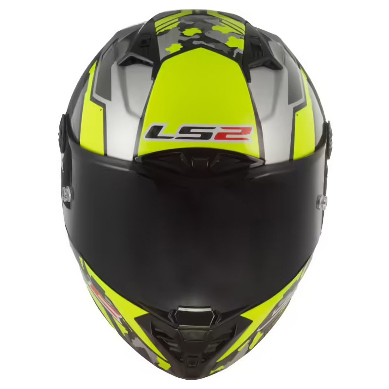 Integrální přilba na motorku LS2 FF805 Thunder Carbon Space fluo žluto-šedá