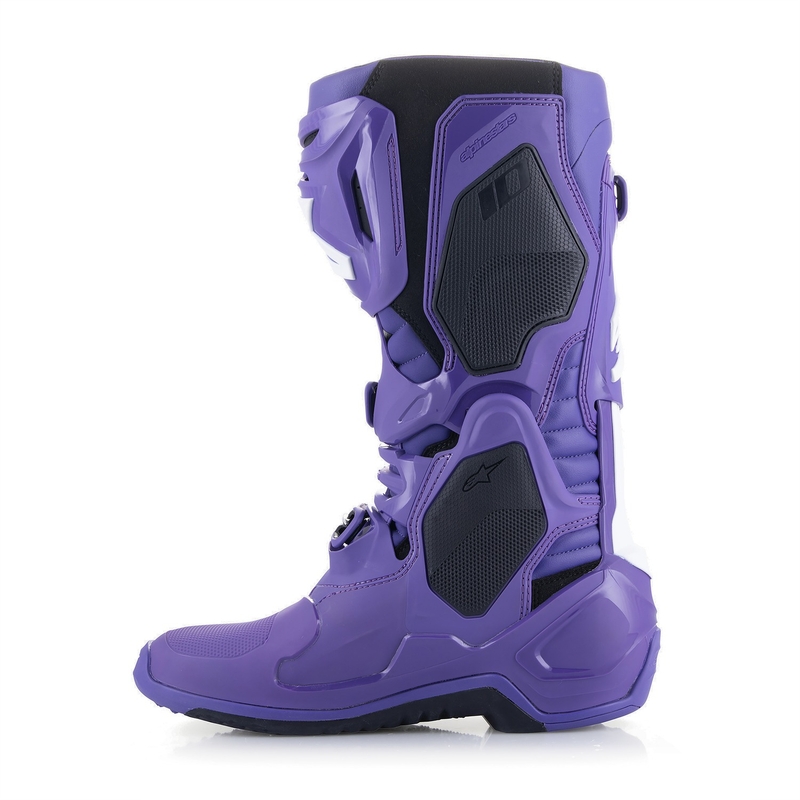 Alpinestars Tech 10 moottoripyöräsaappaat violetti-musta-valkoinen