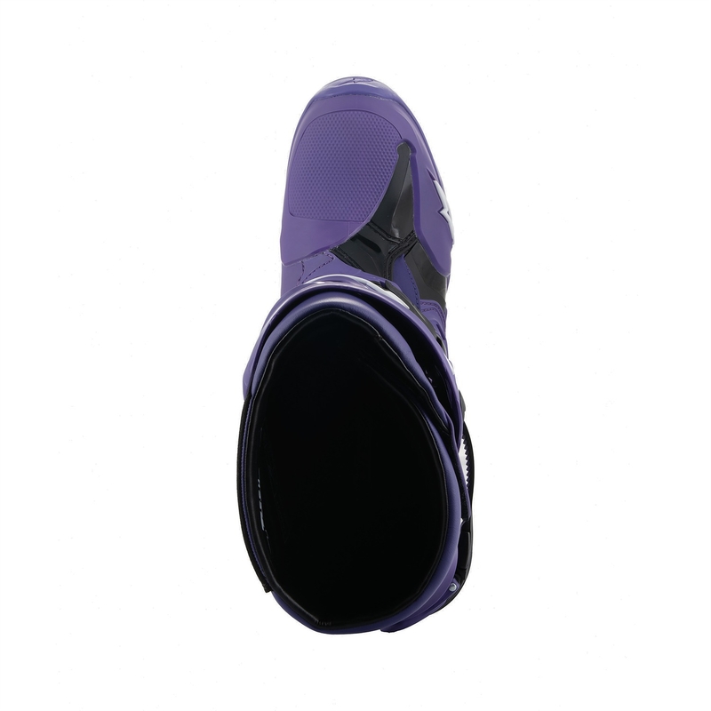 Alpinestars Tech 10 moottoripyöräsaappaat violetti-musta-valkoinen