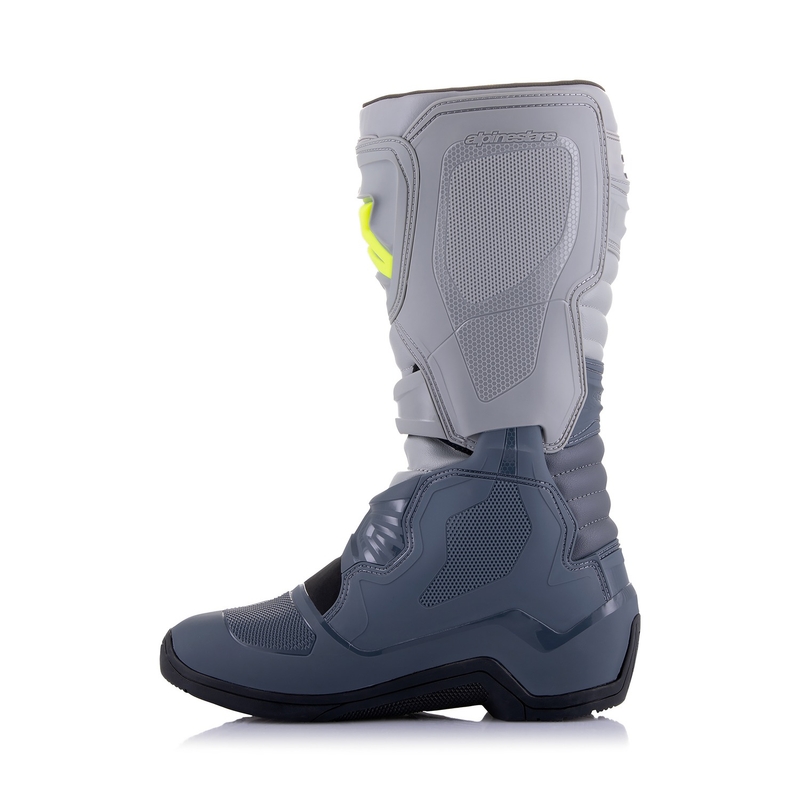 Alpinestars Tech 3 vaaleanharmaa-musta-fluo-keltaiset moottoripyöräsaappaat