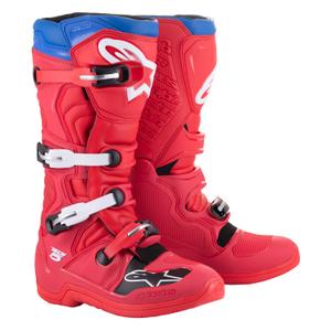 Alpinestars Tech 5 punainen-sininen-valko-musta moottoripyöräsaappaat