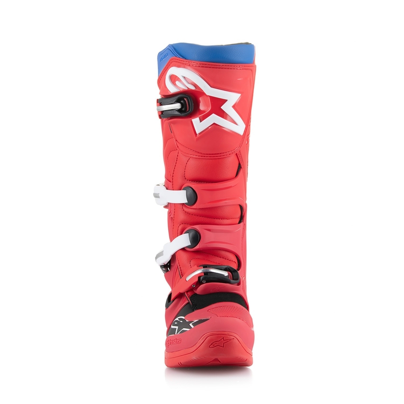 Alpinestars Tech 5 punainen-sininen-valko-musta moottoripyöräsaappaat
