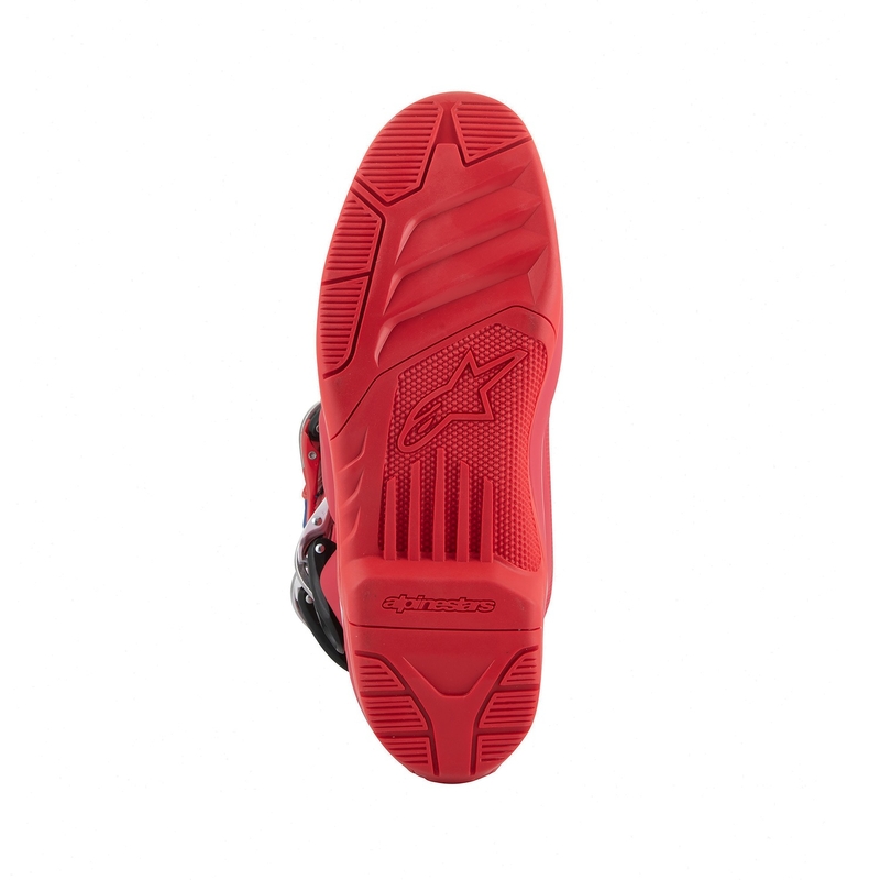 Alpinestars Tech 5 punainen-sininen-valko-musta moottoripyöräsaappaat