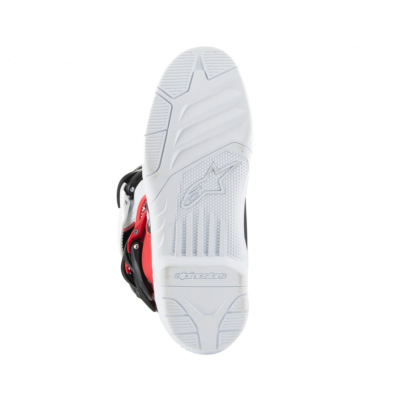 Alpinestars Tech 3S Nuorten valkoinen ja punainen moottoripyörä saappaat lapsille