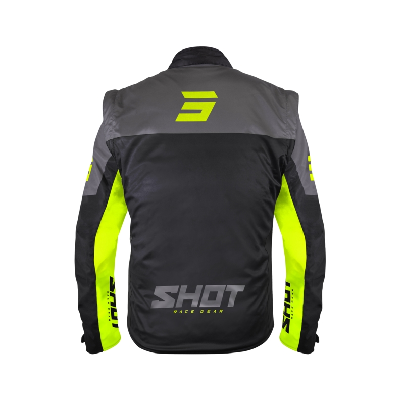 Softshell-takki Shot Softshell Lite musta-fluo-keltainen