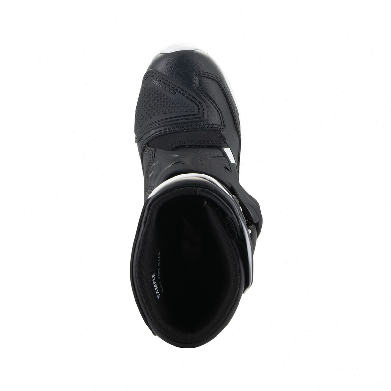 Alpinestars Tech 3S Lasten mustavalkoiset moottoripyöräsaappaat