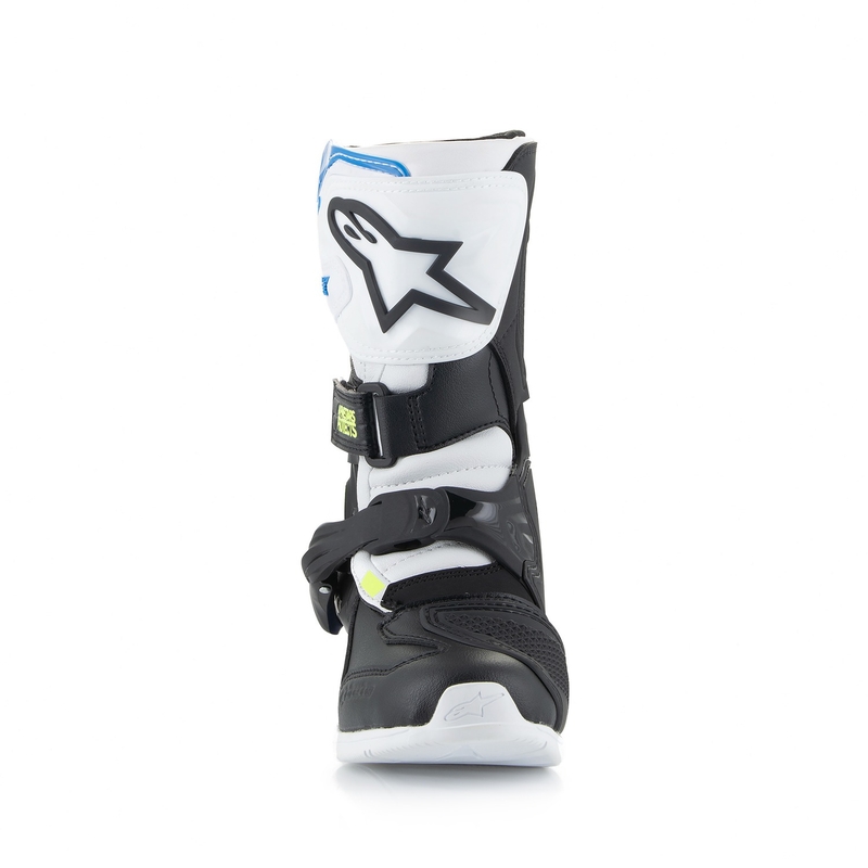 Alpinestars Tech 3S Kids valko-musta-siniset moottoripyöräsaappaat
