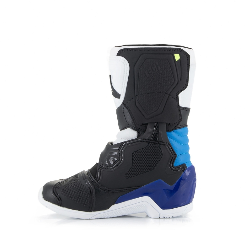 Alpinestars Tech 3S Kids valko-musta-siniset moottoripyöräsaappaat