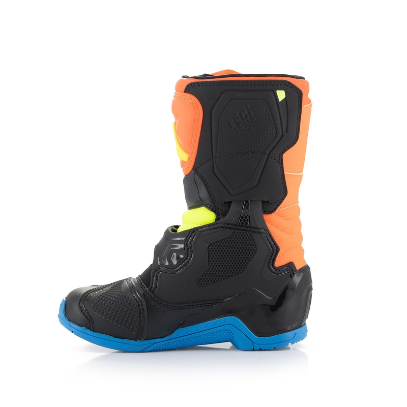 Alpinestars Tech 3S Kids fluo-oranssi-sininen-fluokelta-musta moottoripyöräsaappaat