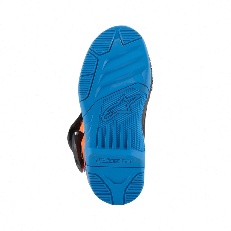 Alpinestars Tech 3S Kids fluo-oranssi-sininen-fluokelta-musta moottoripyöräsaappaat