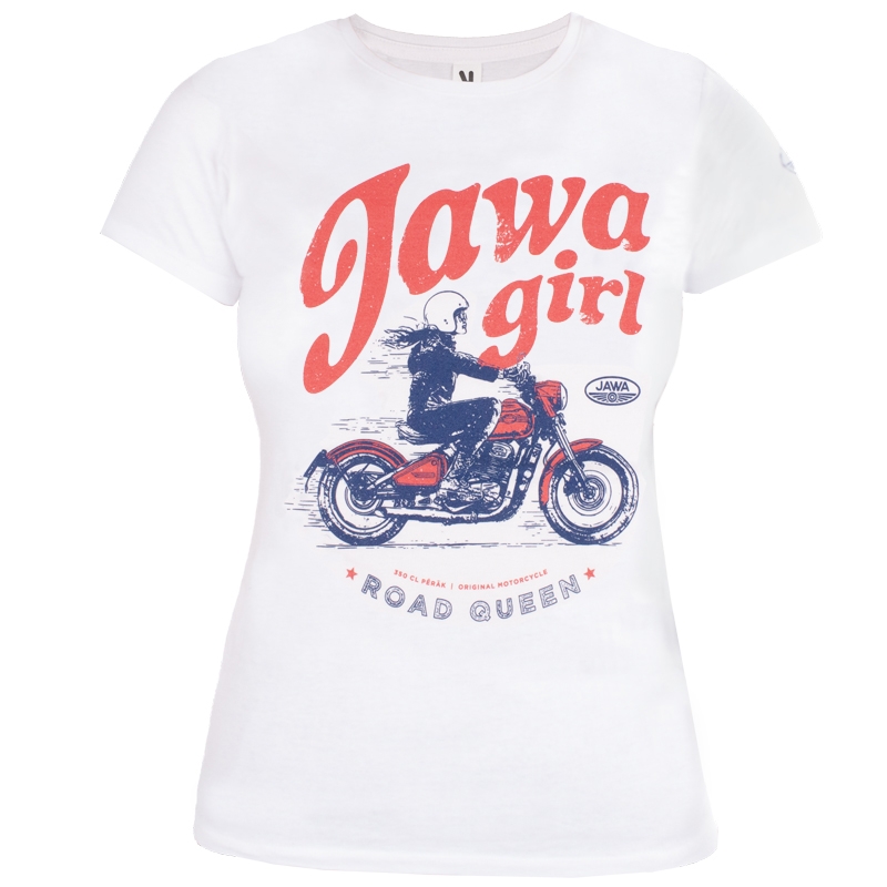 Naisten T-paita JAWA Girl valkoinen