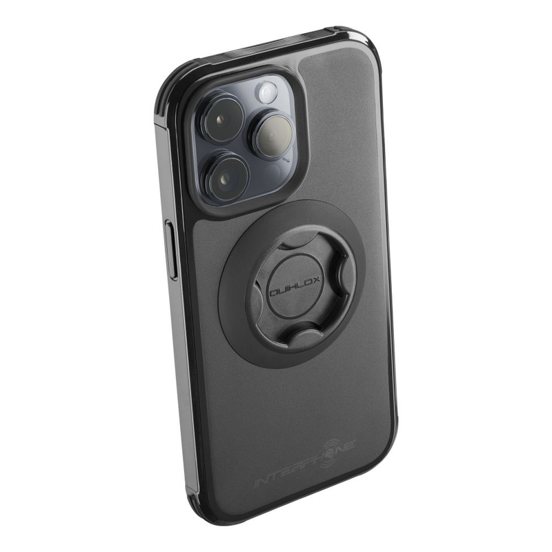 Suojakuori Interphone QUIKLOX Tetraforce - Apple iPhone 15 Pro musta