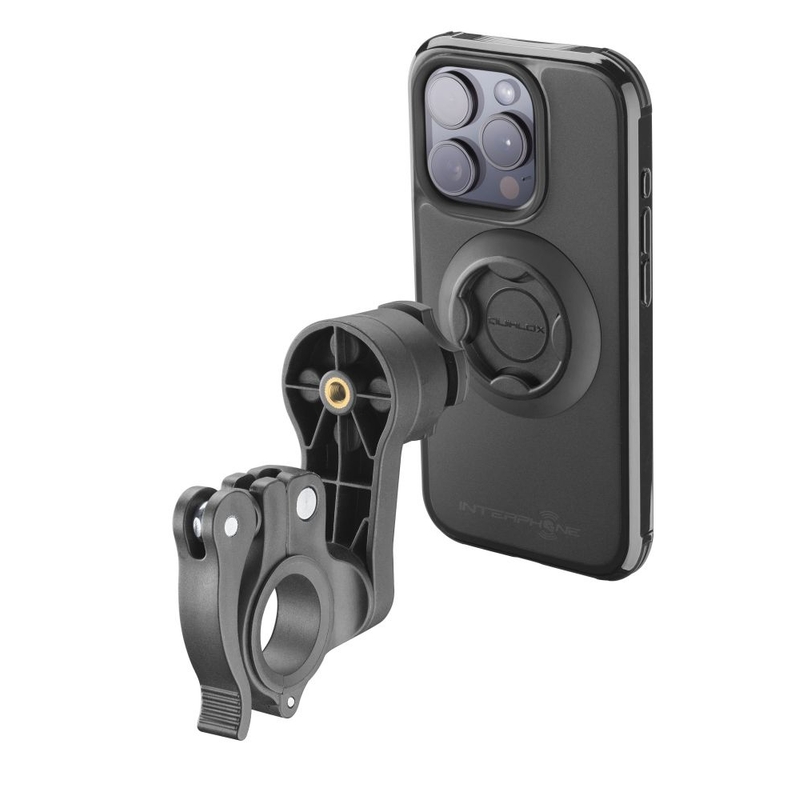 Suojakuori Interphone QUIKLOX Tetraforce - Apple iPhone 15 Pro musta