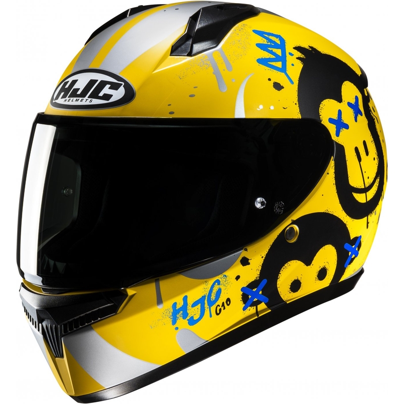 Lasten integraalikypärä HJC C10 Geti MC3SF keltainen