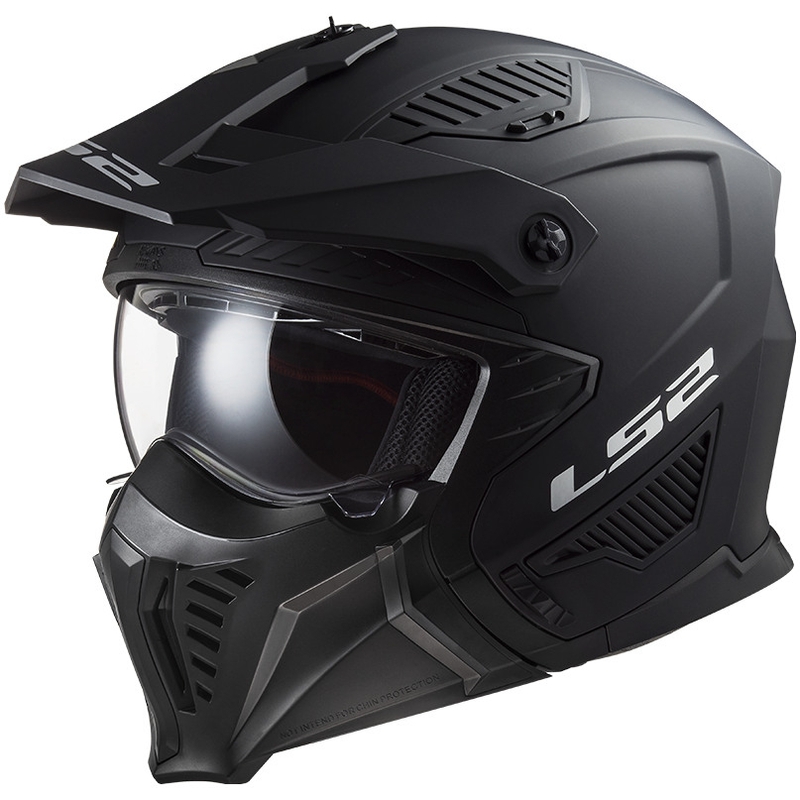 Moottoripyöräilykypärä LS2 OF606 Drifter Solid musta mattapintainen