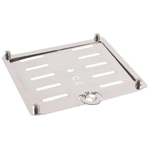 Ruostumattomasta teräksestä valmistettu tyyny rekisterikilven alla CZ BMW