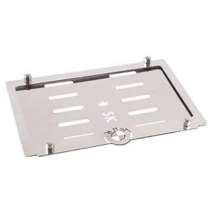 Ruostumattomasta teräksestä valmistettu numerokilven aluslevy SK BMW