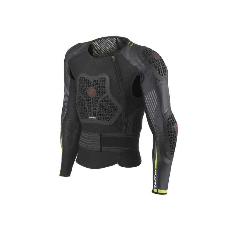 Chránič těla Zandona Netcube X7 černo-fluo žlutý 170-179 cm - II. jakost