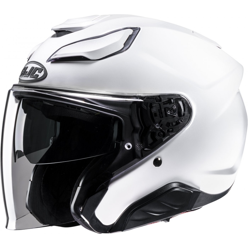 Avoin moottoripyöräilykypärä HJC F31 Solid helmiäisvalkoinen