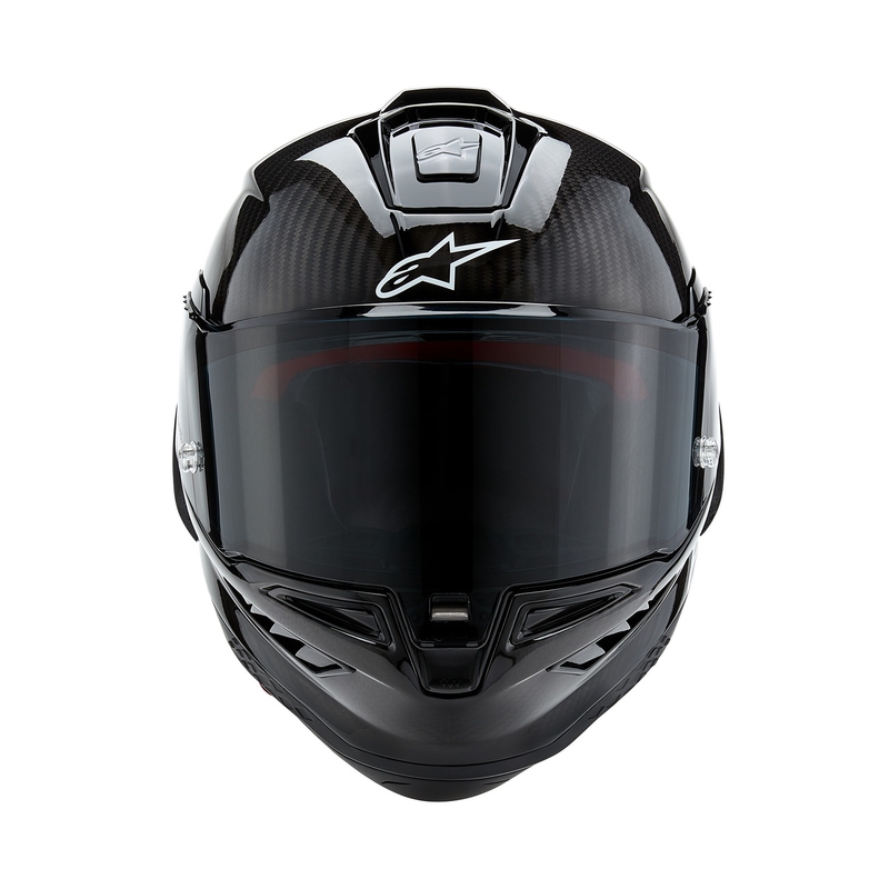 Alpinestars Supertech R-10 Solid Black Integral moottoripyöräilykypärä