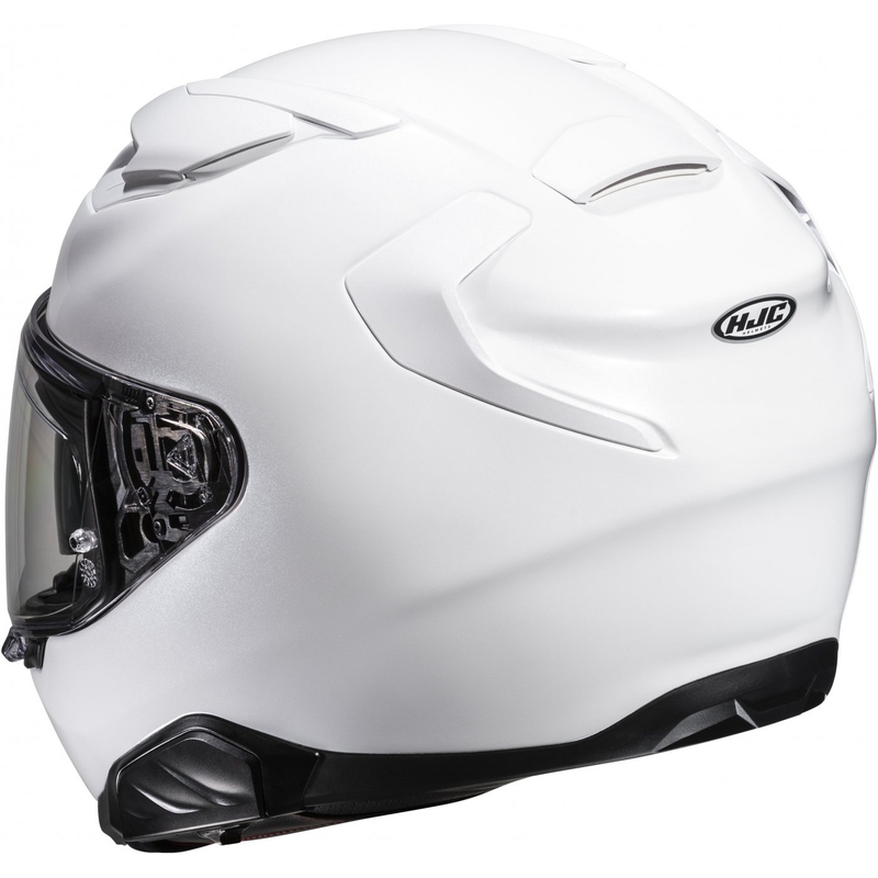 HJC F71 Solid Pearl White Integral moottoripyöräilykypärä