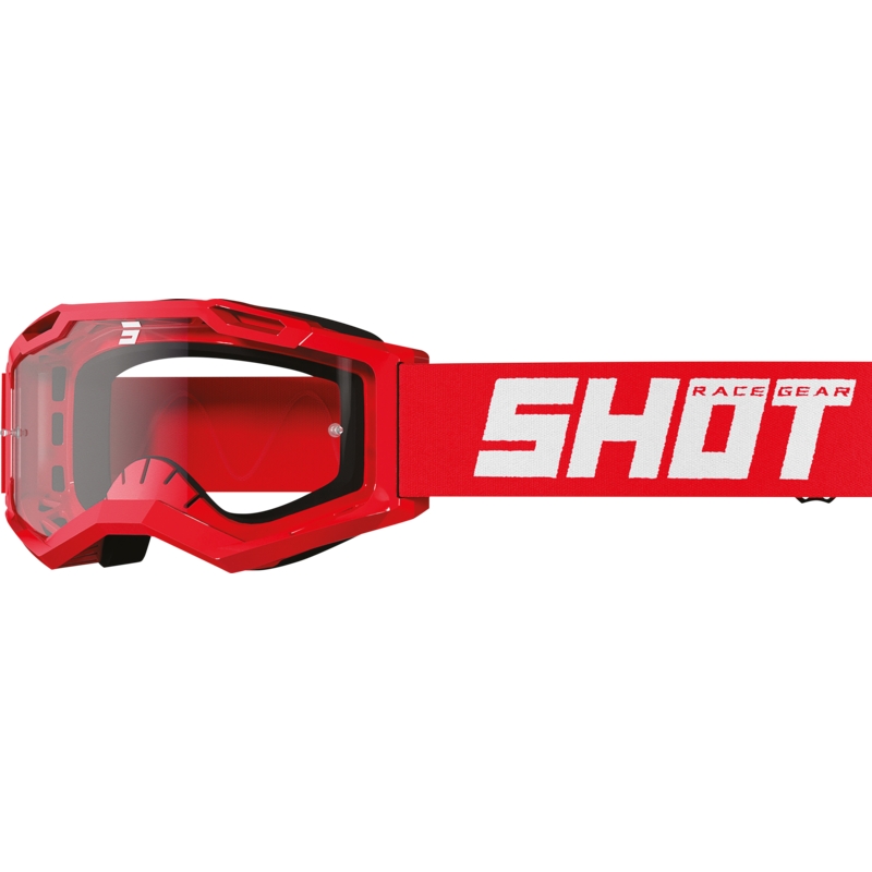 Lasten motocrosslasit Shot Rocket Kid 2.0 punainen (kirkas pleksi)