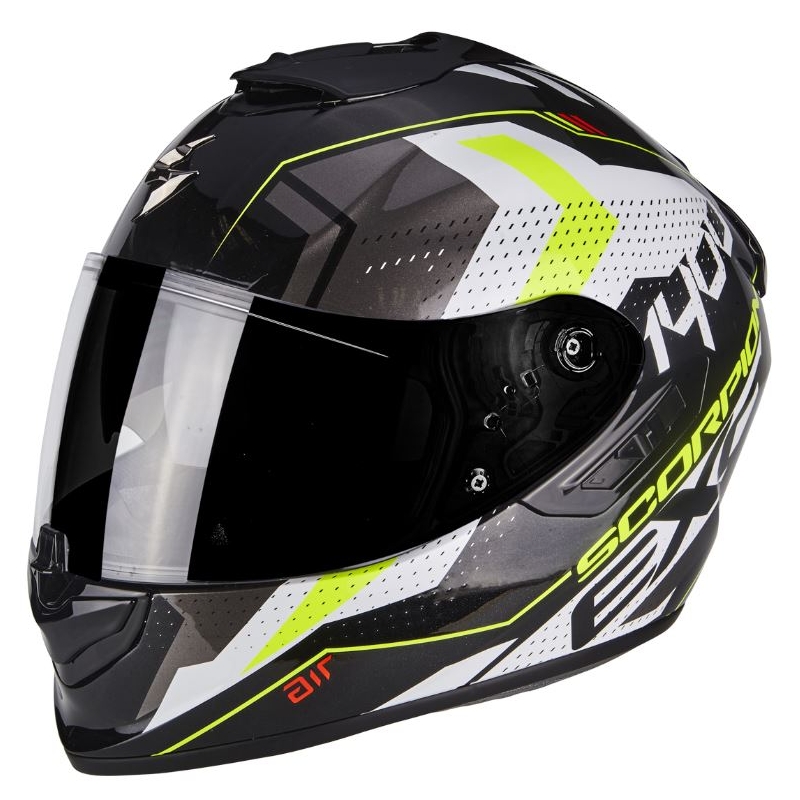 Integrální přilba na motorku Scorpion Exo-1400 Air Trika černo-fluo žlutá výprodej