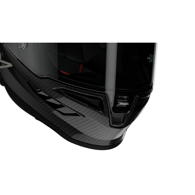 Alpinestars Supertech R-10 Element carbon hopea-musta integroitu moottoripyöräilykypärä