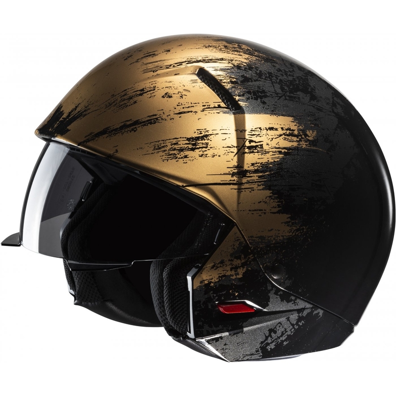 Avoin kypärä maskilla HJC i20 Furia MC9 musta-kultainen