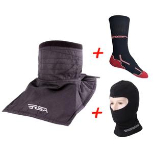 SET: RSA Soul kaulalämmitin + RSA Heat lämpöballaklava + RSA Classic toiminnalliset sukat.