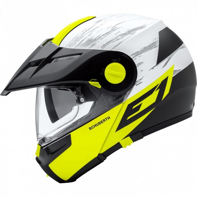 Enduro vyklápěcí přilba Schuberth E1 fluo žlutá výprodej