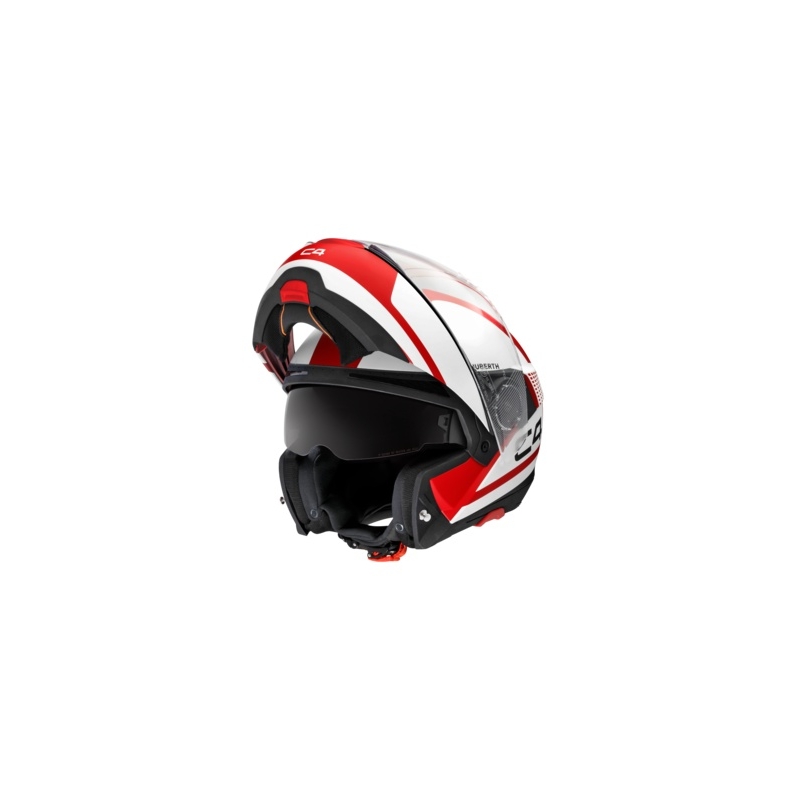 Vyklápěcí přilba na motorku Schuberth C4 bílo-červená výprodej