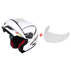 SET: Vyklápěcí přilba na motorku RSA TR-01 + čiré plexi