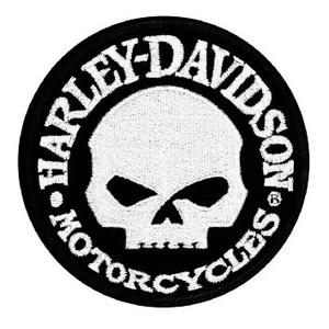 Patch H-D Moottoripyörät valkoinen