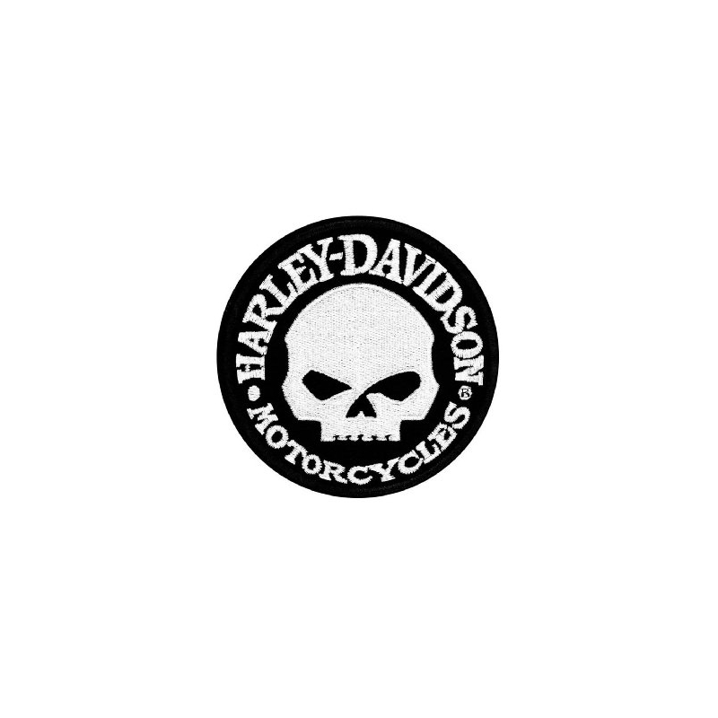 Patch H-D Moottoripyörät valkoinen