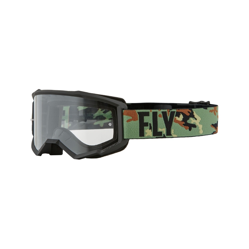 Motokrosové brýle FLY Racing Focus černé camo (čiré plexi)