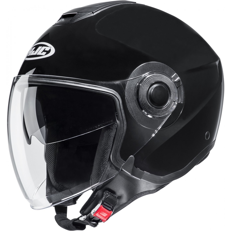 HJC i40N Solid Metallic Black Avoin moottoripyöräilykypärä