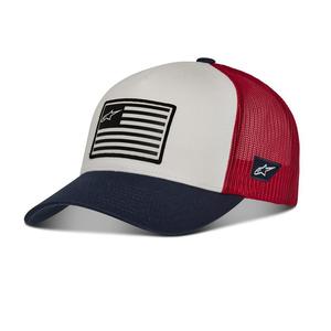 Alpinestars Flag Snap Hat sininen-punainen-valkoinen