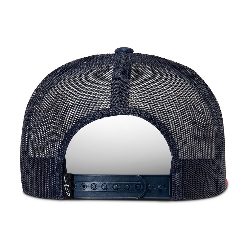 Kšiltovka Alpinestars Corp Trucker modro-červeno-černo-bílá