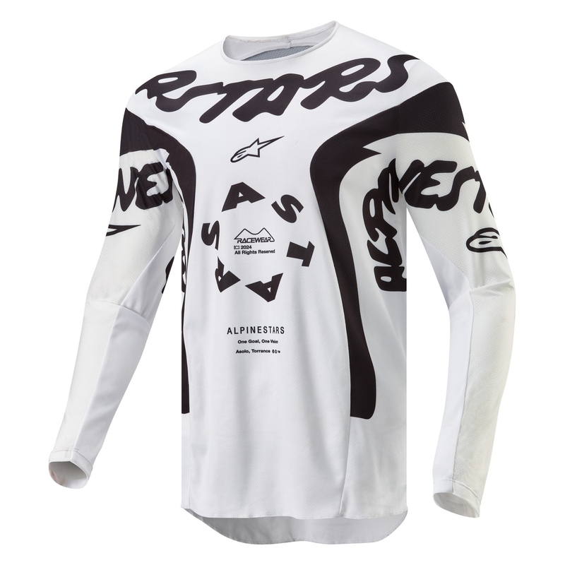 Motokrosový dres Alpinestars Racer Hana bílo-černý