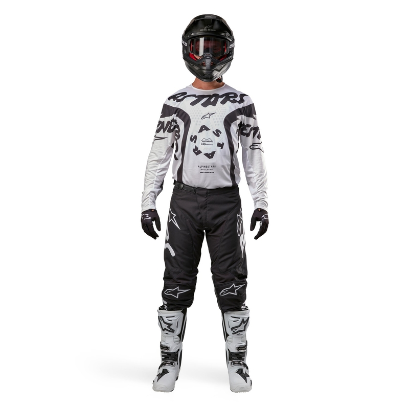 Motokrosový dres Alpinestars Racer Hana bílo-černý