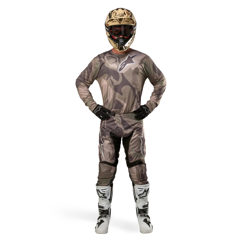 Alpinestars Racer Tactical Motocross housut vihreä camo-karkea