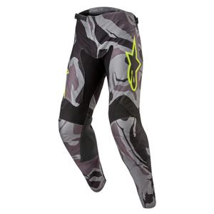 Alpinestars Racer Tactical Motocross-housut harmaa camo-fluo-kelta-musta